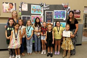 Startzville Elementary artists for fall art show