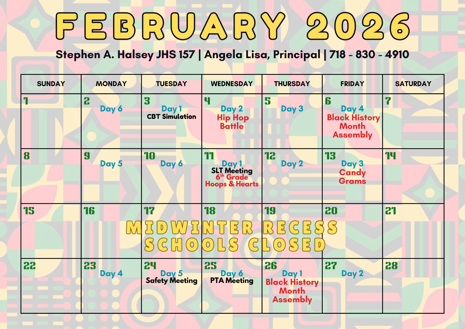 February Calendar