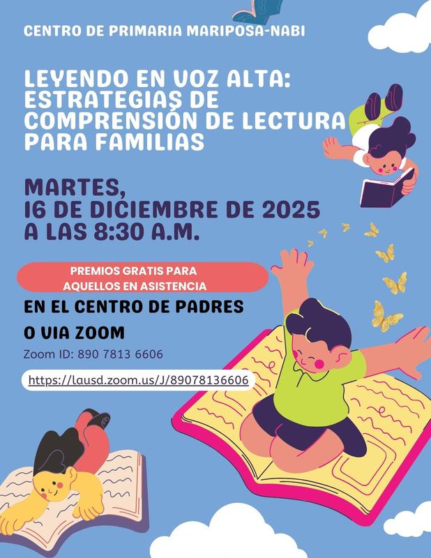 Leyendo en voz alta: Estrategias de comprension de lectura para familias