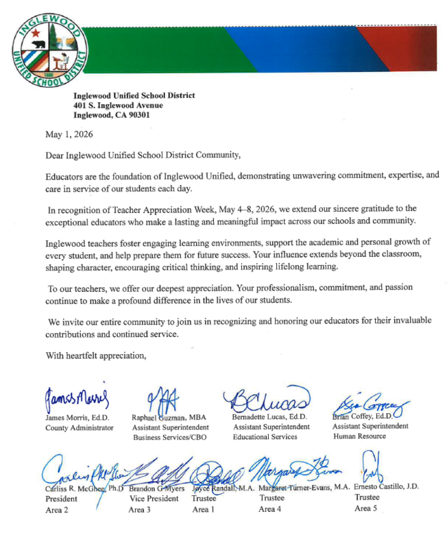 Celebrating Our Educators – Teacher Appreciation Week, May 4–8, 2026 Featured Photo