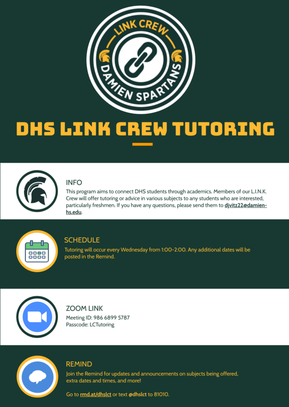 Link Crew Tutoring Featured Photo