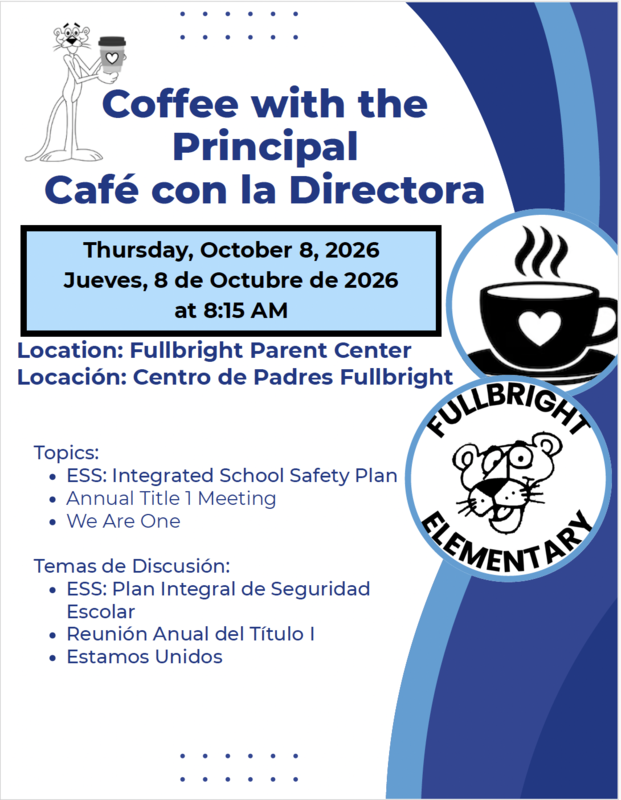 Coffee with the Principal/ Café con la Directora Featured Photo