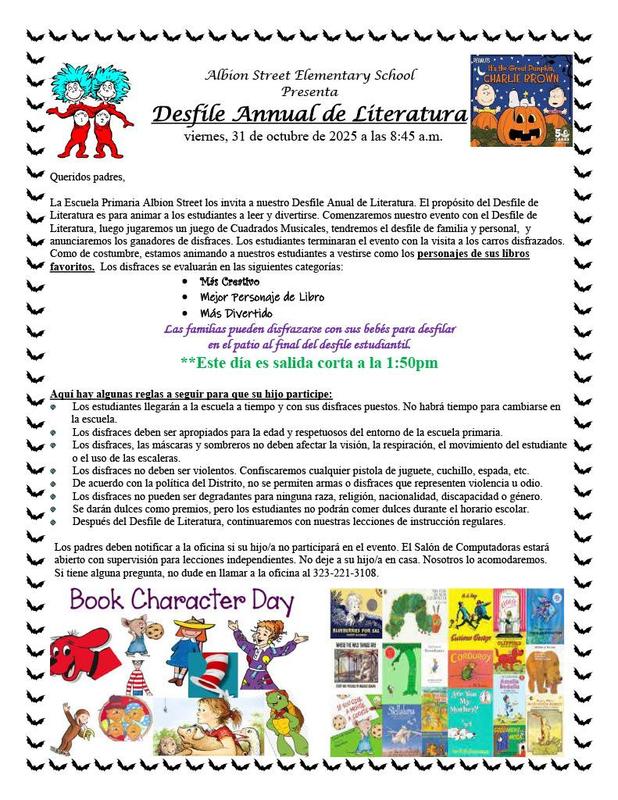 Literacy Parade Spanish