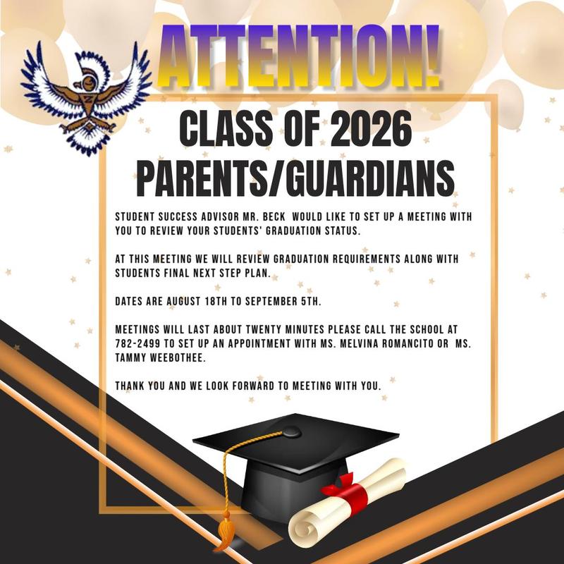 ZHS Class of 2026 Graduation Status Meeting