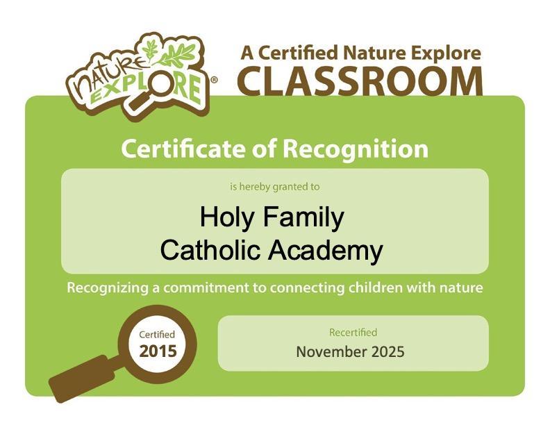 Re-certification of HFCA's Outdoor Classroom! Featured Photo
