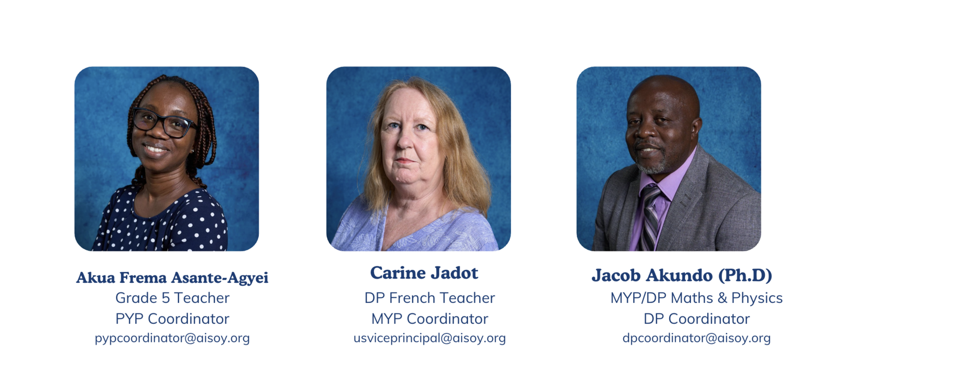AISOY Coordinators