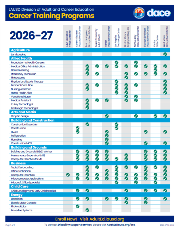 DACE CTE Program Flyer 1 of 2