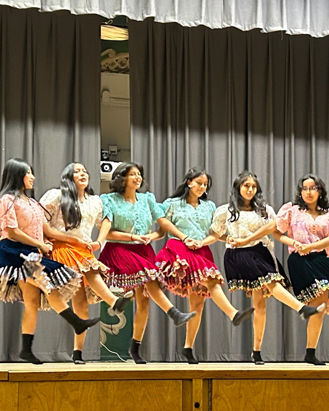 Girls dance at WMHS assembly
