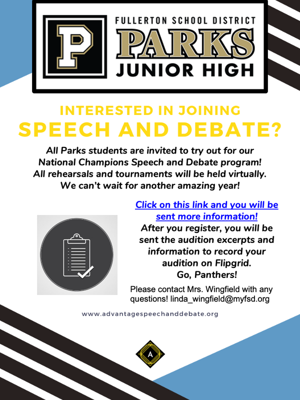Info for speech and debate- flyer