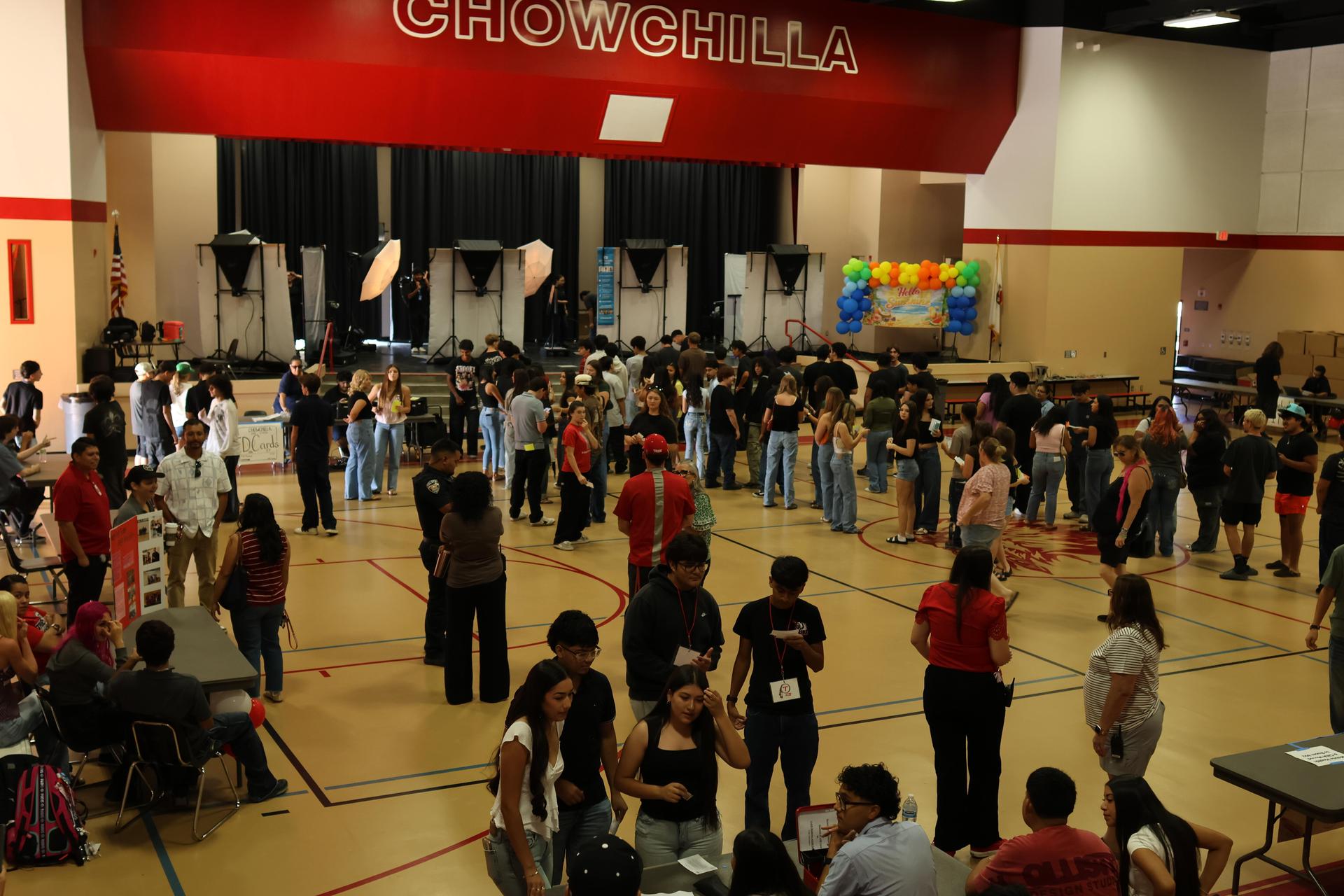 Students and staff at Tribe Turnout 9