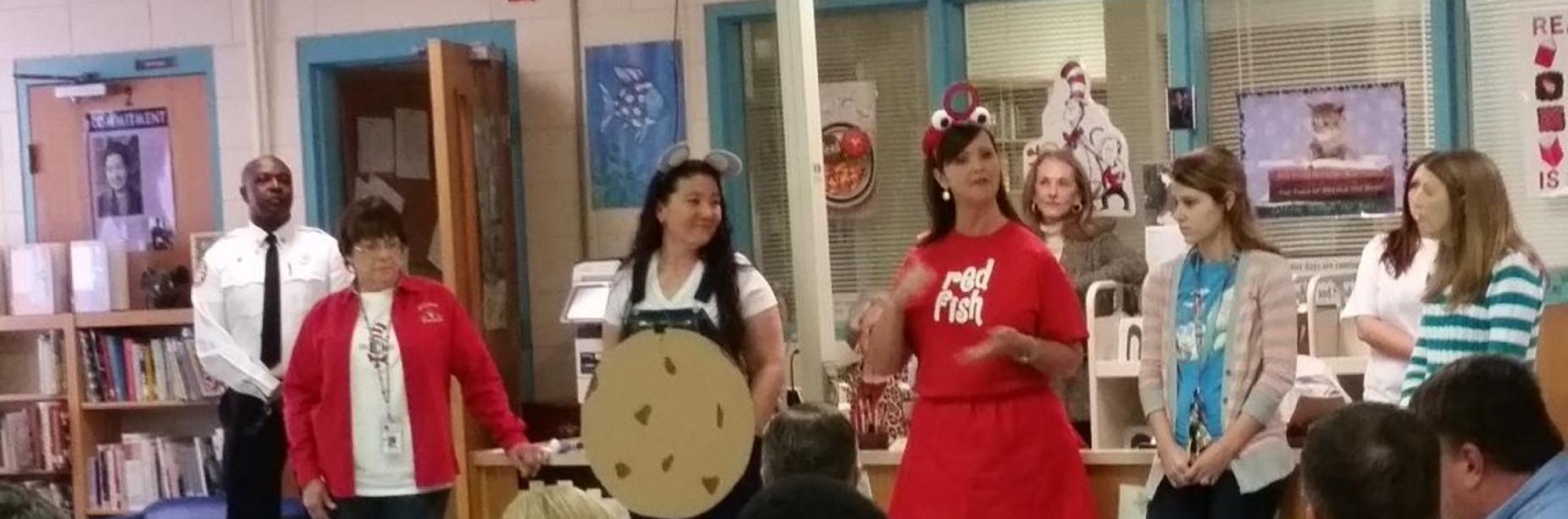 Teachers at Dr. Seuss Day