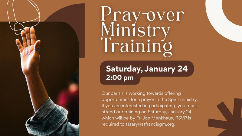 pray over ministry training