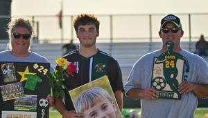 Soccer players honored on Senior Night