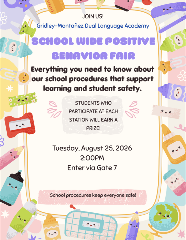 SCHOOL WIDE POSITIVE BEHAVIOR FAIR FLYER