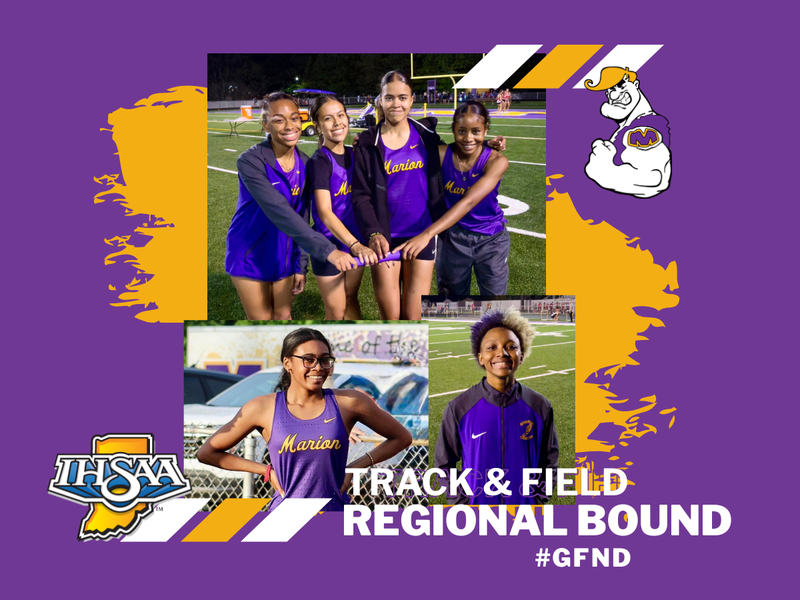 promo graphic - MHS girls track & field regional bound 2026