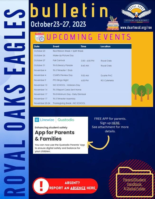 Eagle Bulletin 10/2310/27 Royal Oaks STEAM Academy