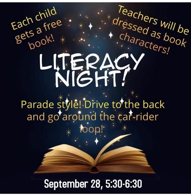 Join us for our Literacy Night Parade! September 28 5:30-6:30 Featured Photo