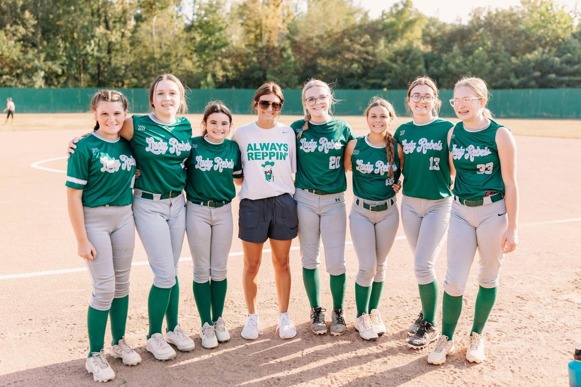 Coach and 8th graders