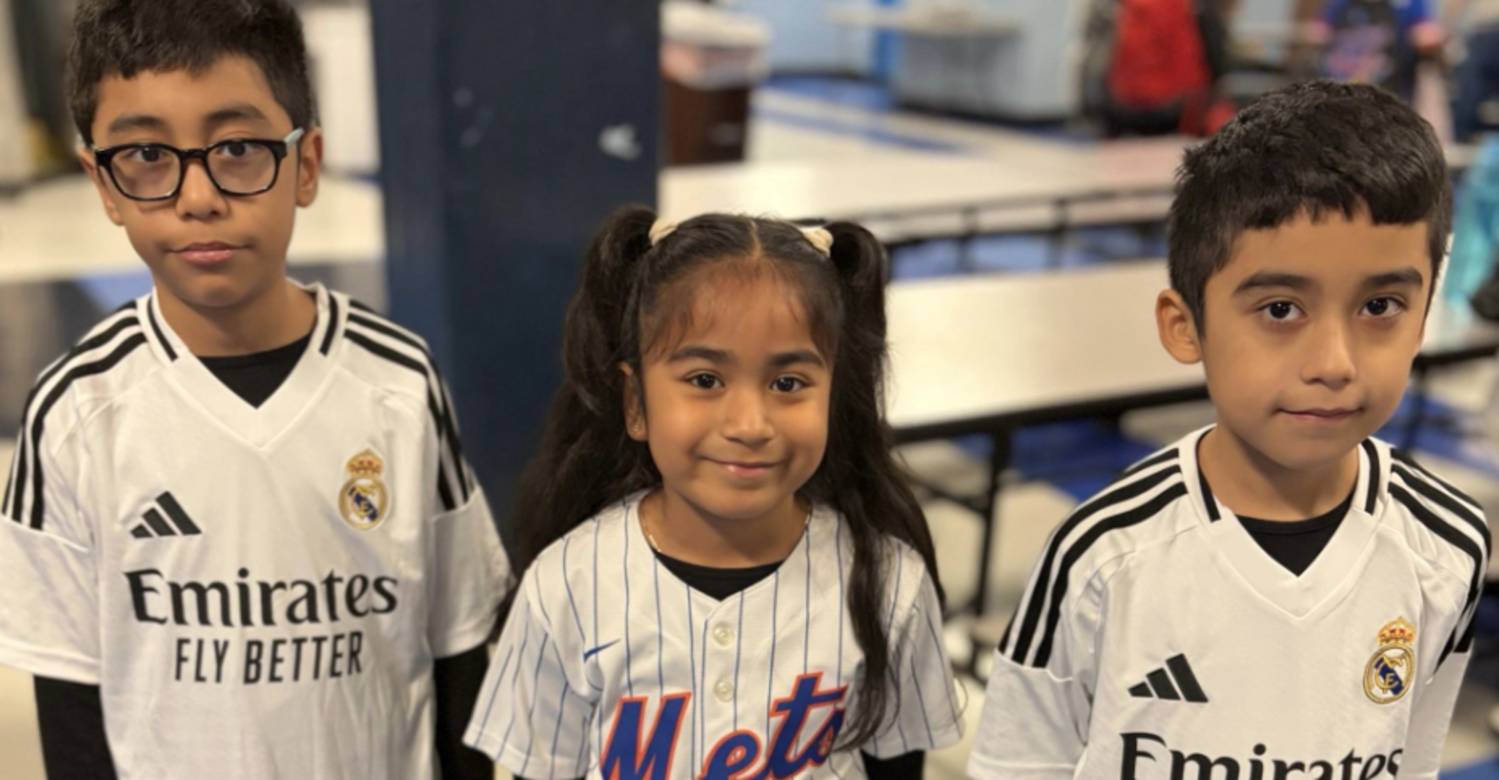 Siblings on Jersey Day 2026