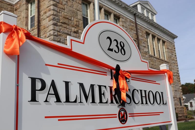 pal sign with ribbon