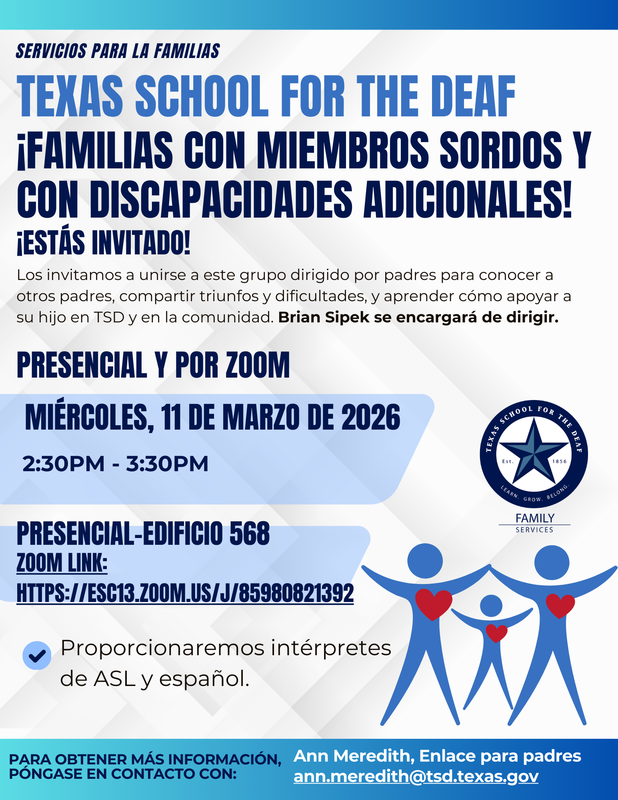 Deaf Plus Families: Building Connection and Support at TSD