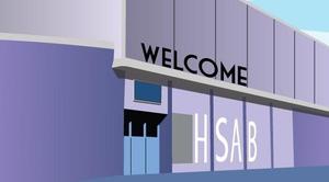 Stylized picture of facade