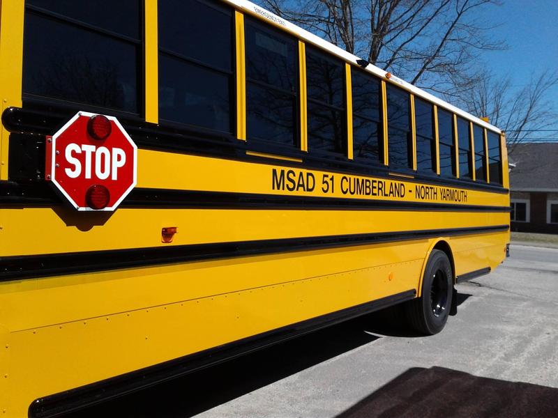 side of a bus for MSAD #51
