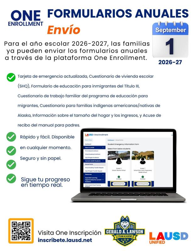 26-27 Annual Forms Spanish