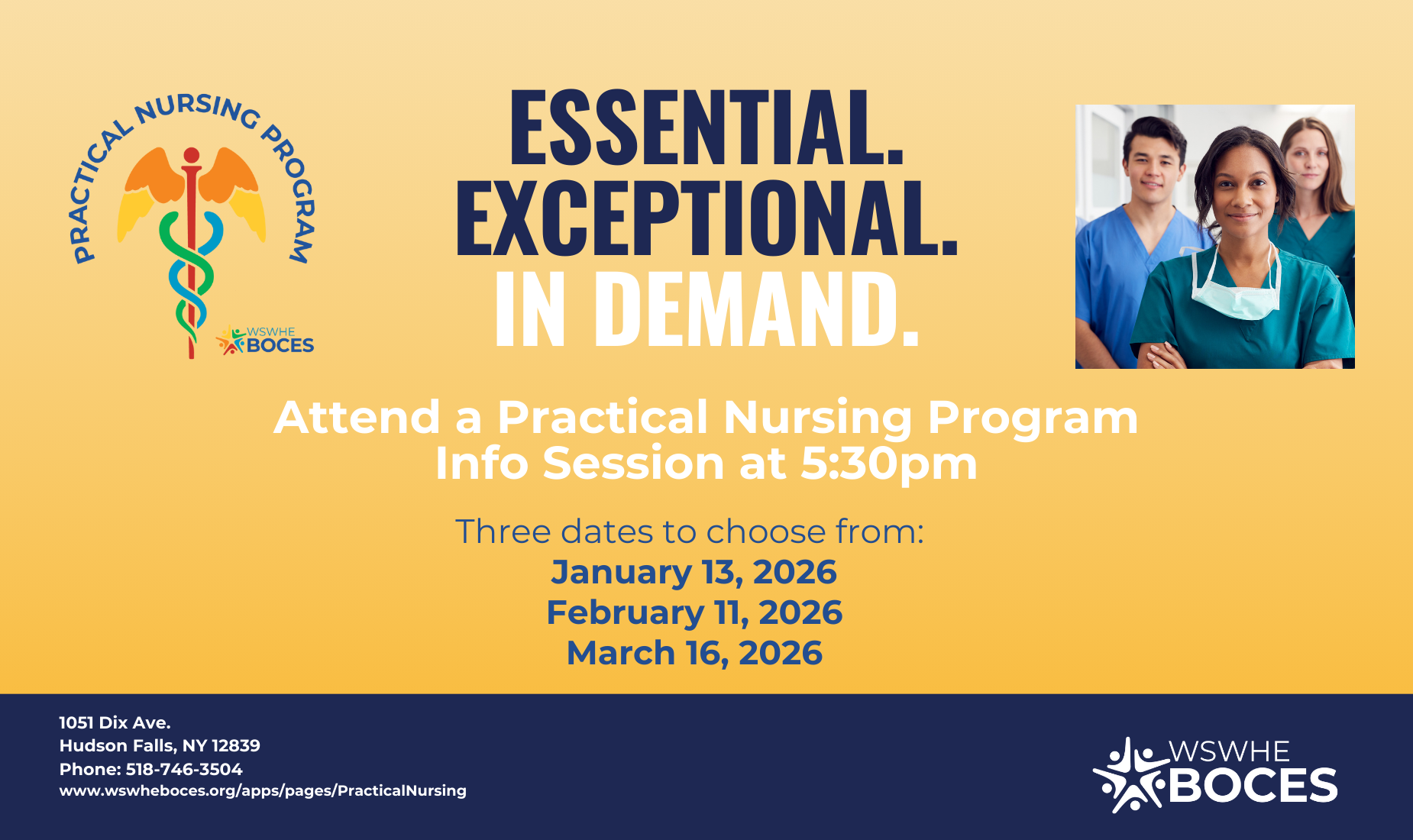 Practical Nursing program info sessions