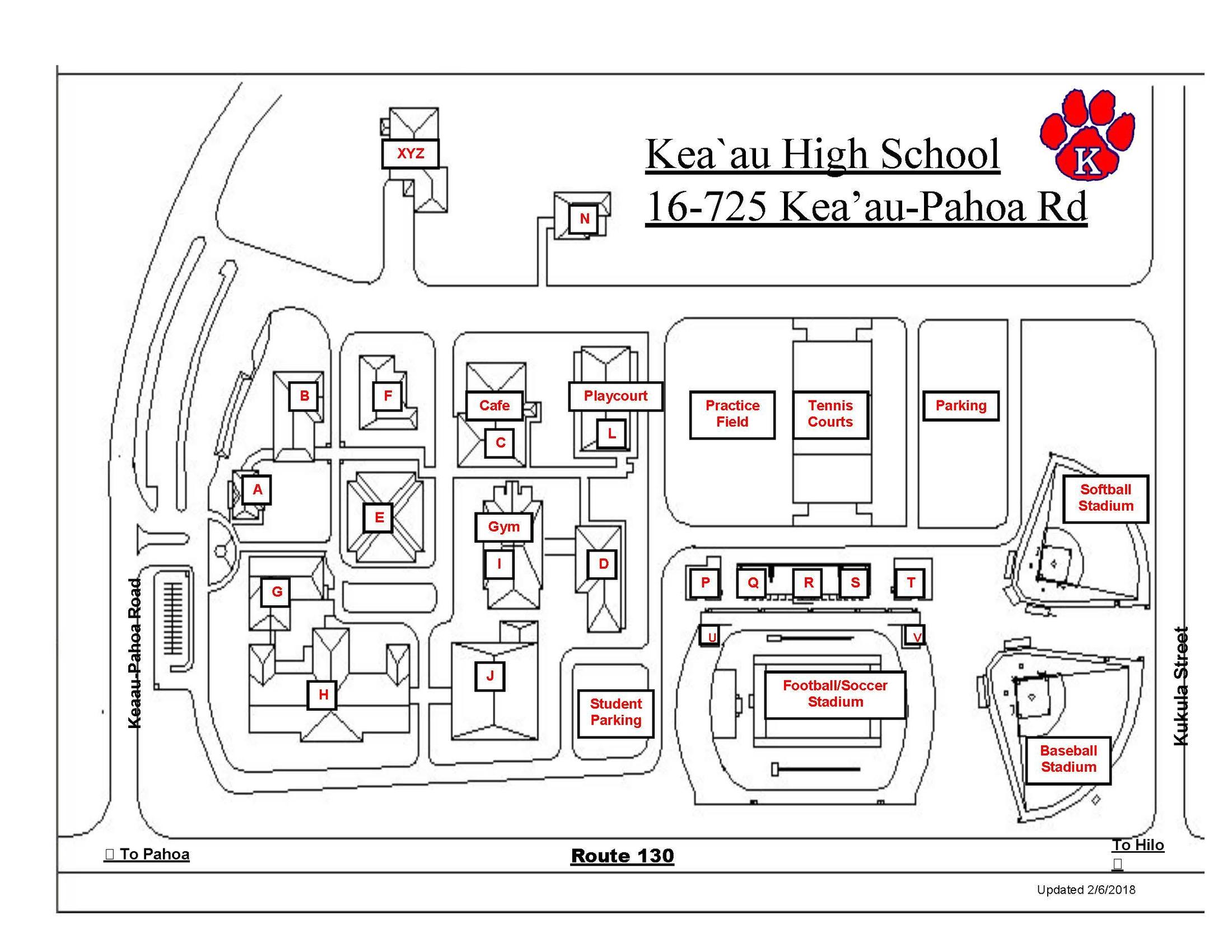 Campus Map School Information Keaʻau High School