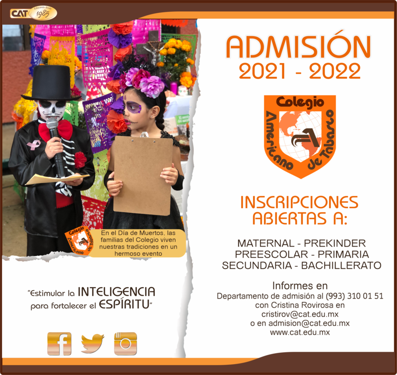 PRIMARIA: ADMISIÓN 2021 - 2022 Featured Photo