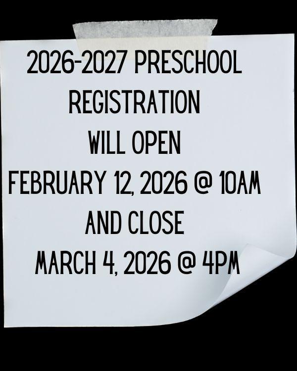 Preschool Registration