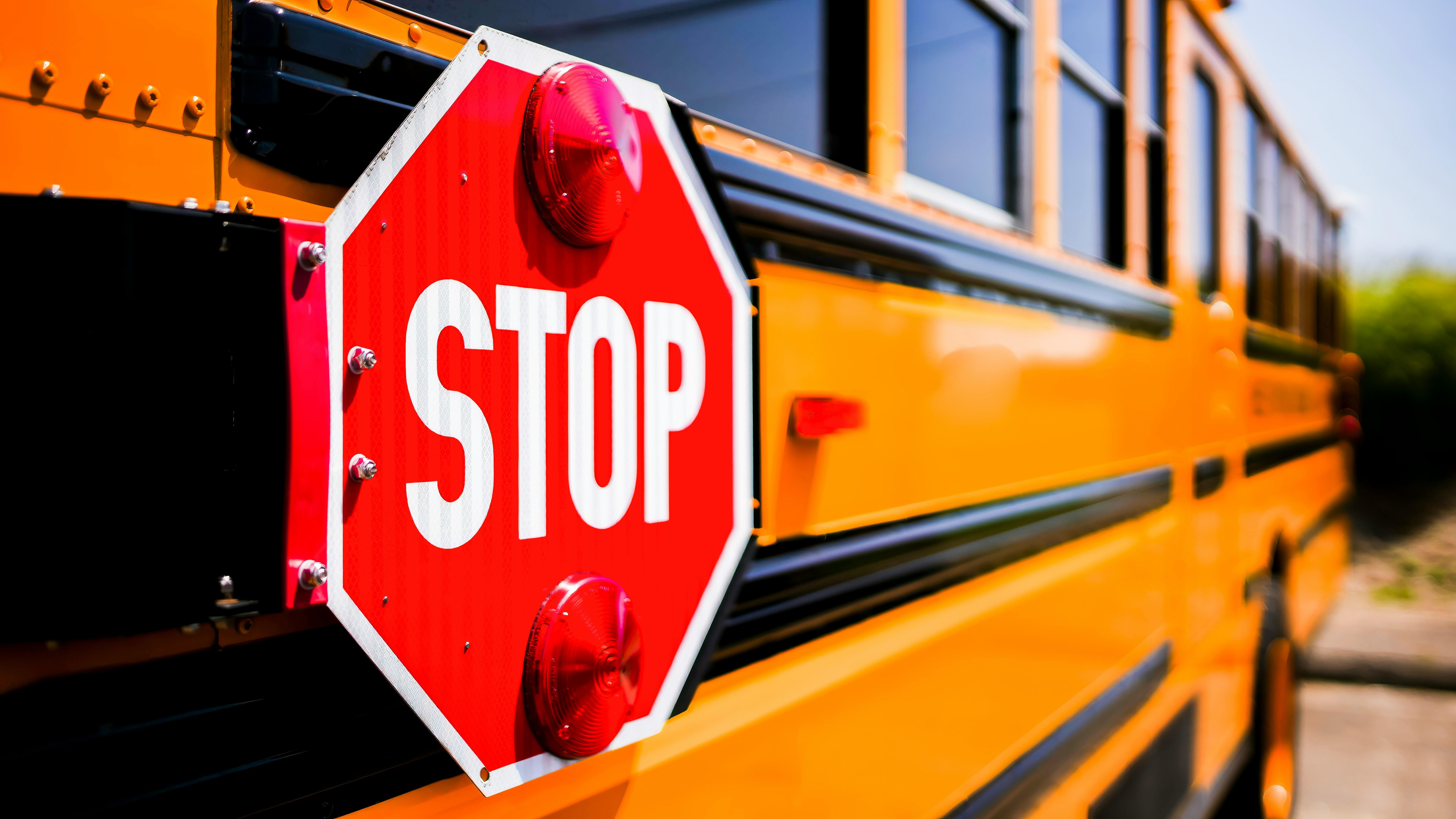 school bus stop image