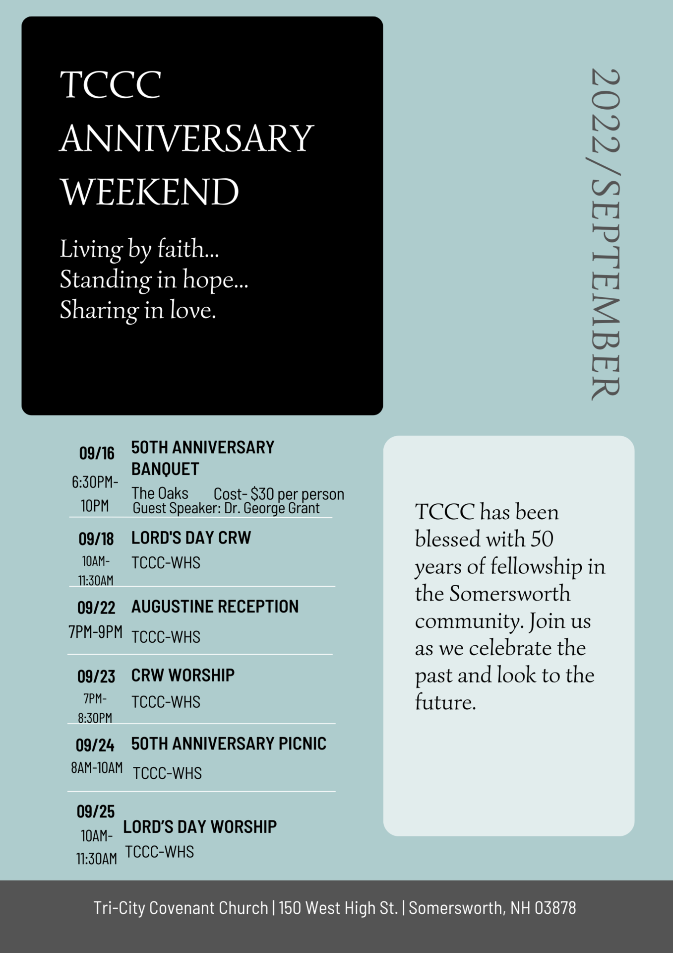 TCCC's 50th Anniversary
