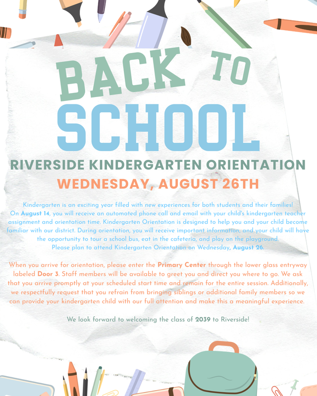 Kindergarten Orientation Information Featured Photo