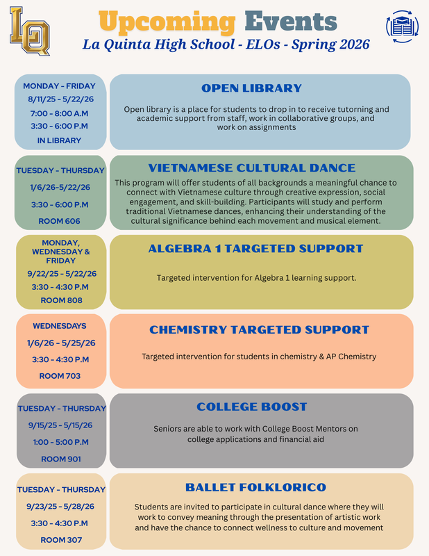 ELOs - Spring 2026 Featured Photo