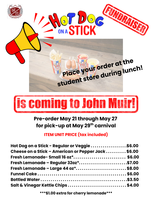 Hot Dog on a Stick english flyer
