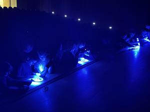 The importance of color in stage design is taught in theatre tech class
