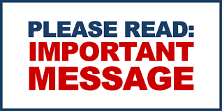 Important message sign