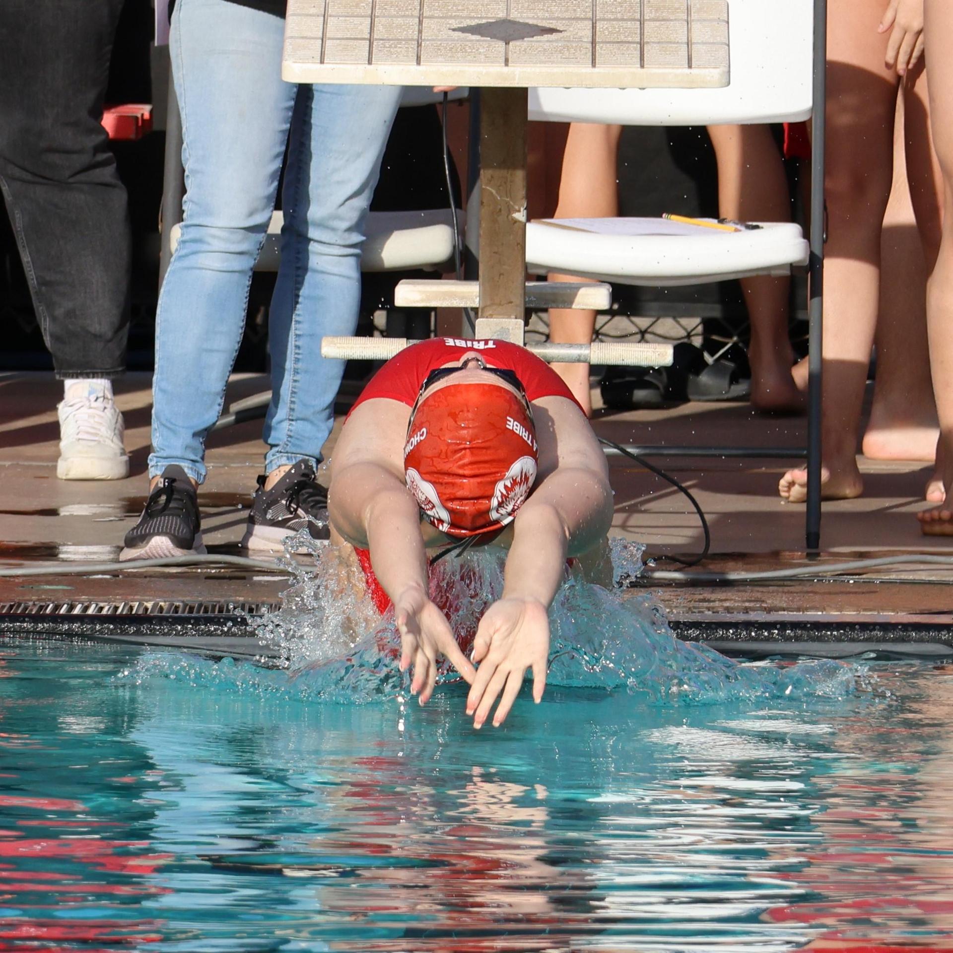 Casey Blehm swimming
