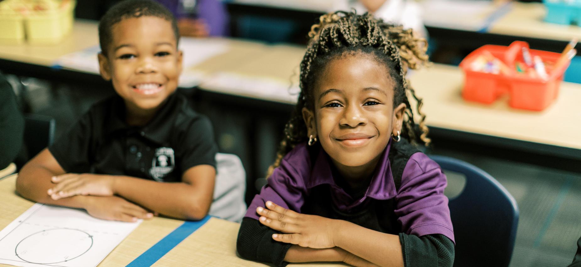 Students smiling