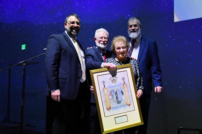 Honorees receive award.