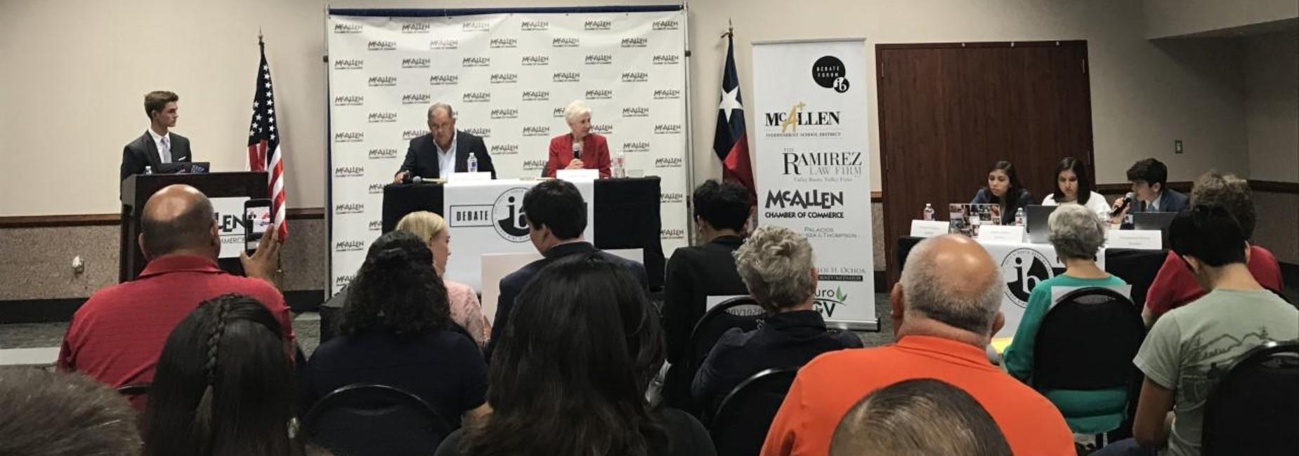County judge debate