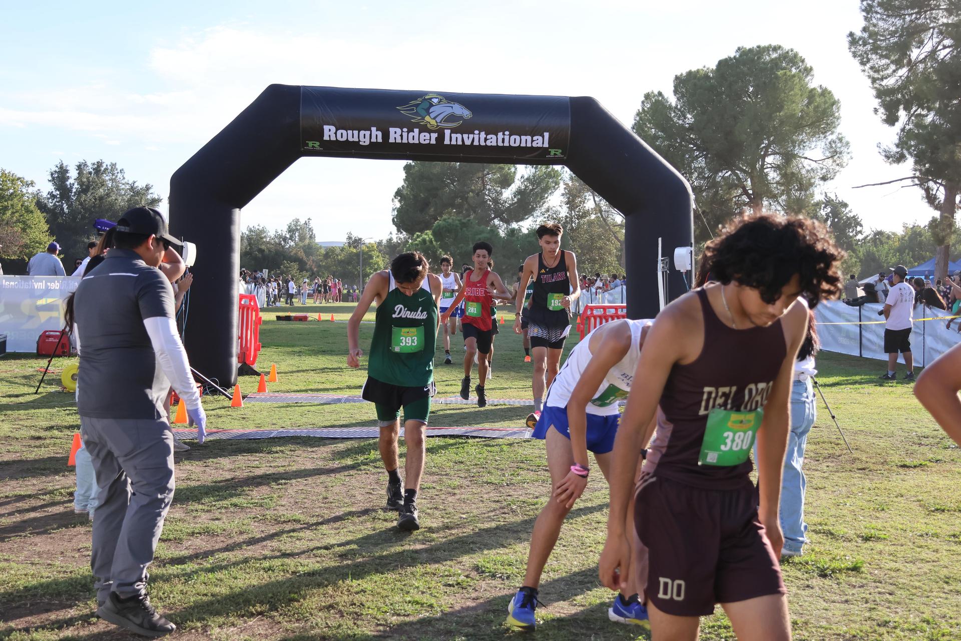 cross country runners in action