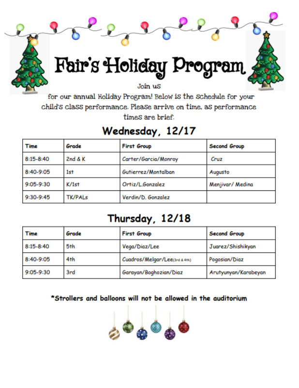 Holiday Program Invite_English