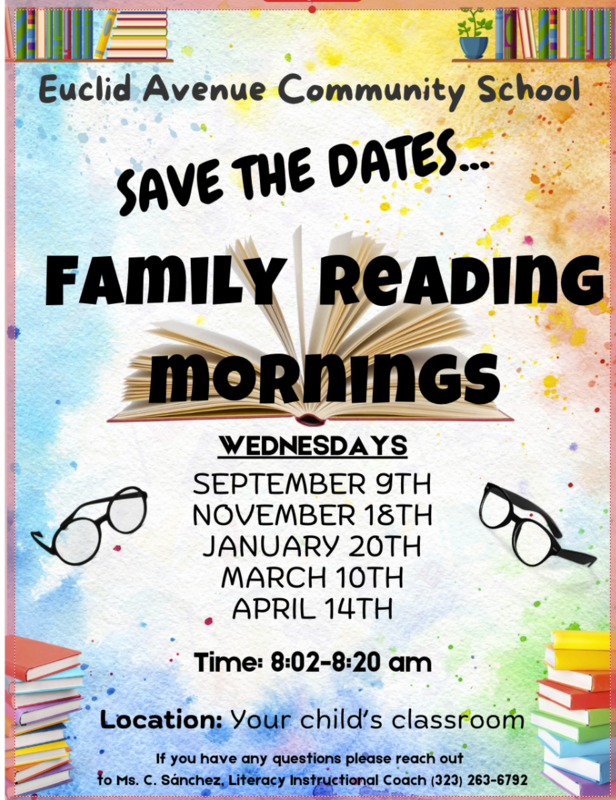 Family Reading Morning @ 8am