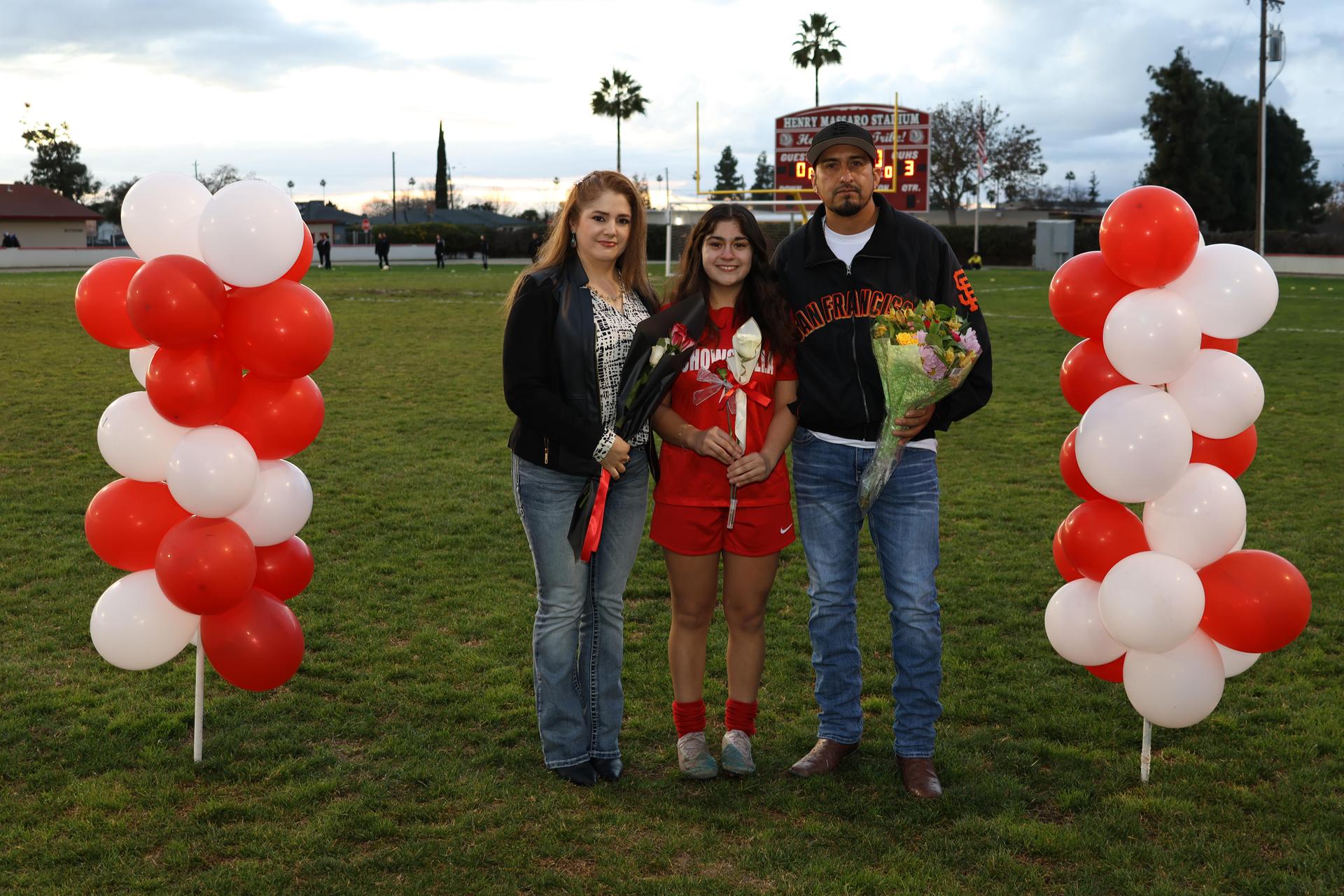 seniors posing with their escorts