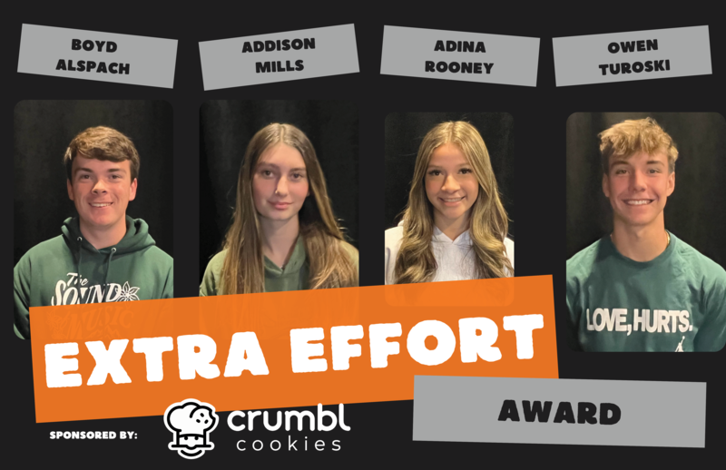 Extra Effort Award Winners