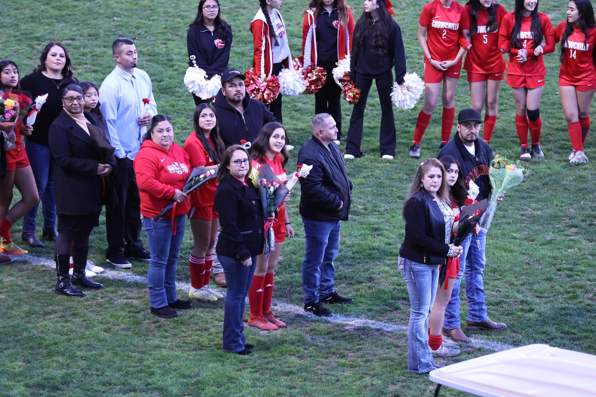 people enjoying senior night
