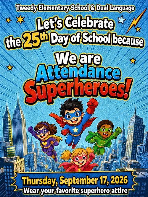 25th day of school flyer